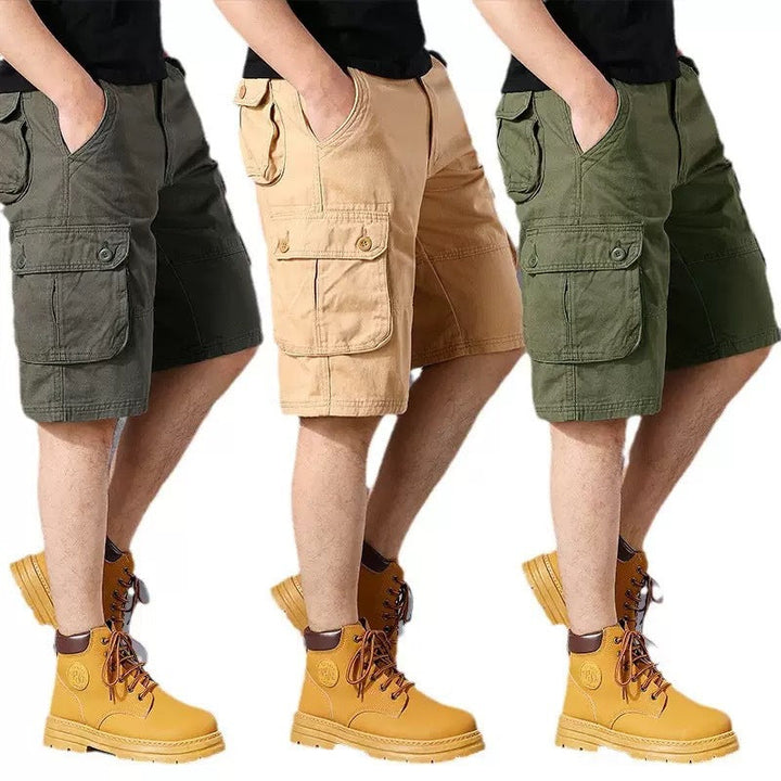 Herren Cargo-Shorts mit einer Vielzahl von praktischen Taschen und verstellbarem Bund Drune