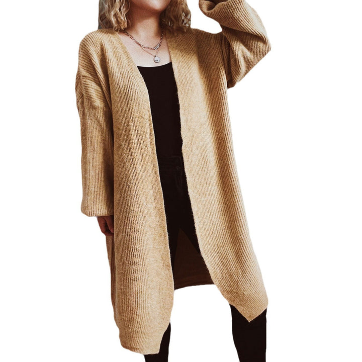 Damen Oversized Strickjacke mit tiefem V-Ausschnitt und weitem Schnitt Drune