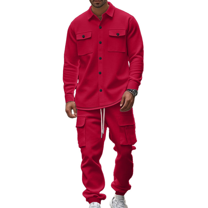 Herren Cargo-Set mit lässigen Hemd und elastischen Hosen Drune