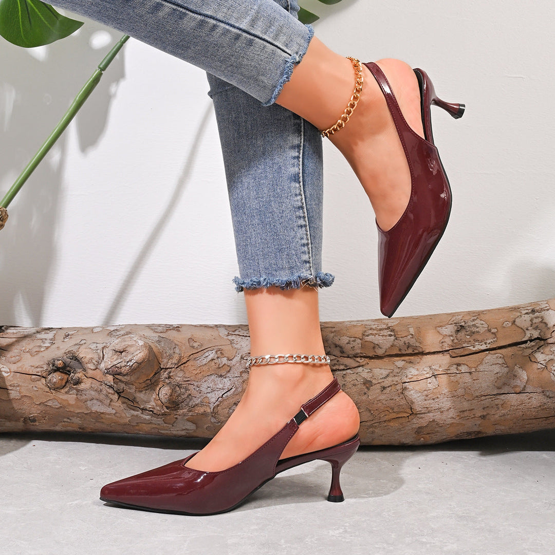 Damen Slingback Pumps mit elegantem spitzen Design und bequemer Fußbettgestaltung Drune