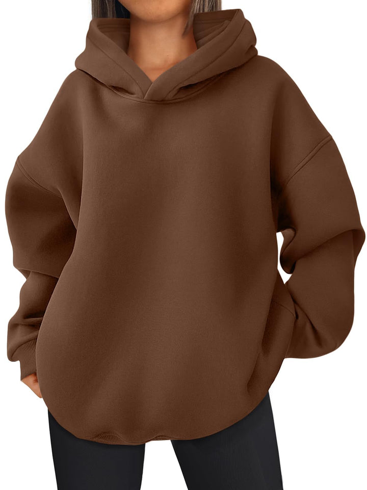 Damen Oversized Bequemer Pullover Hoodie Drune