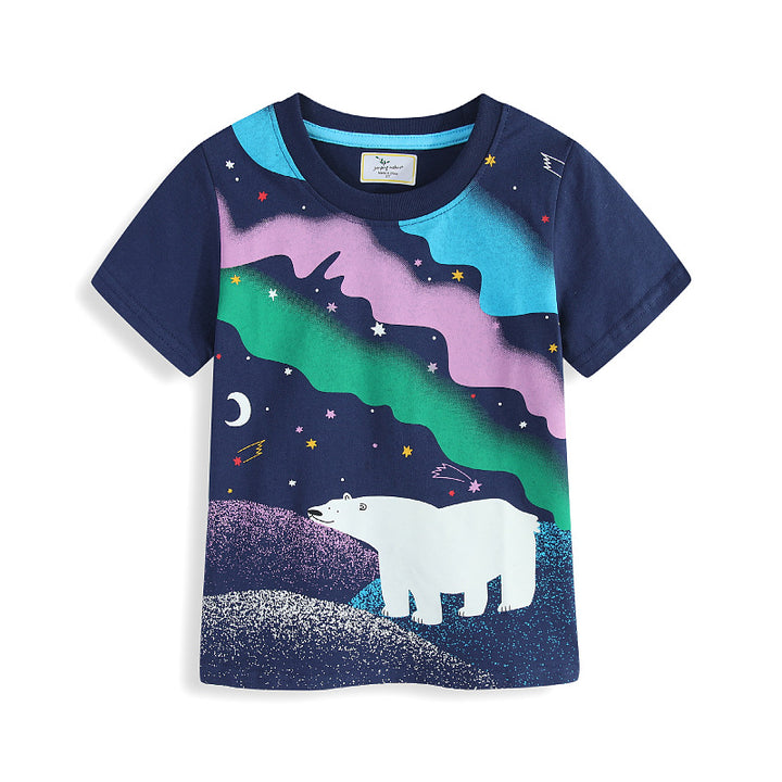 Jungen T-Shirt mit leuchtendem Bärenmotiv Drune