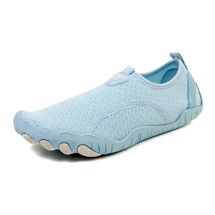 Damen nan leichte und flexible Wasserschuhe mit atmungsaktivem Strick-Obermaterial und rutschfester Profilsohle Drune