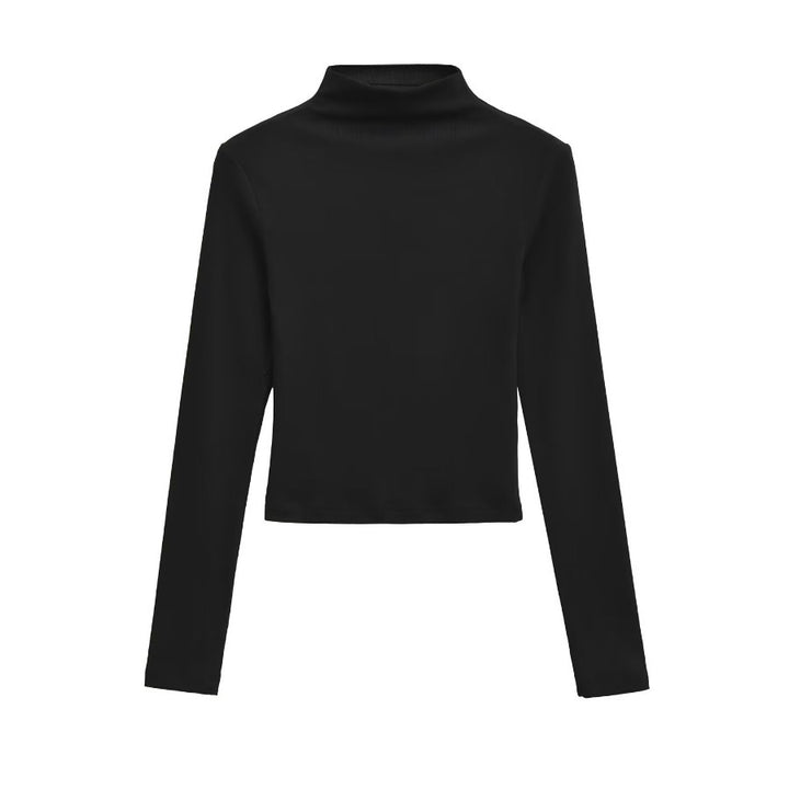 Damen Langarm-Rollkragenpullover Drune