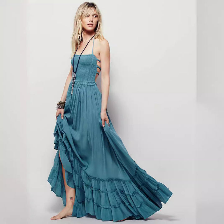 Drune | Kleid aus Baumwolle mit Neckholder