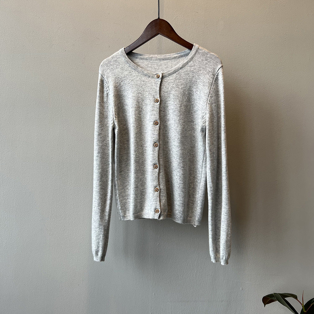 Damen Langarmshirt mit maritimem Streifenmuster und Knopfleiste Drune