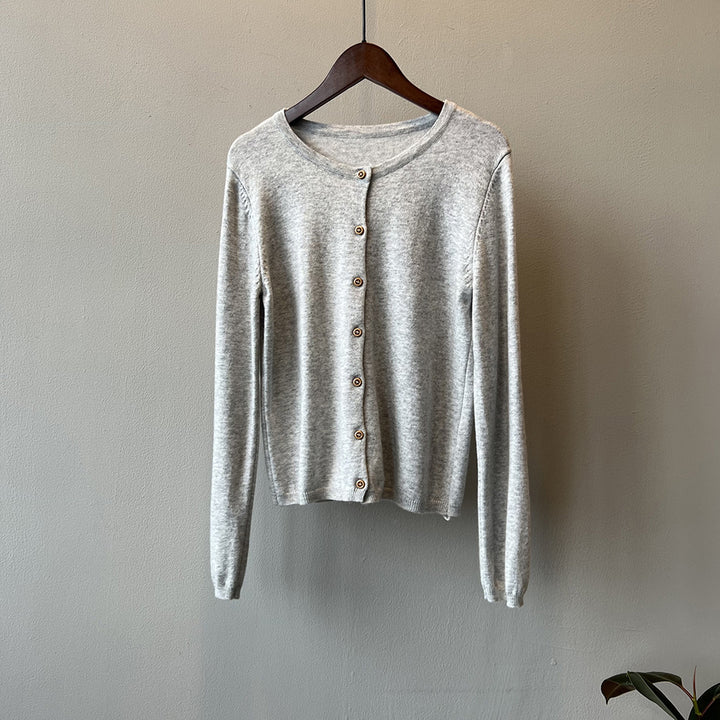Damen Langarmshirt mit maritimem Streifenmuster und Knopfleiste Drune