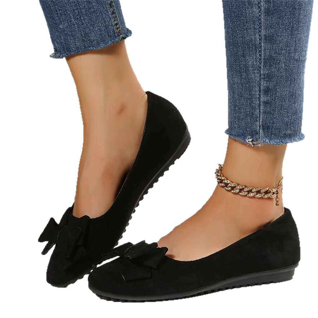 Damen elegante Schleifen-Detail Ballerinas Drune
