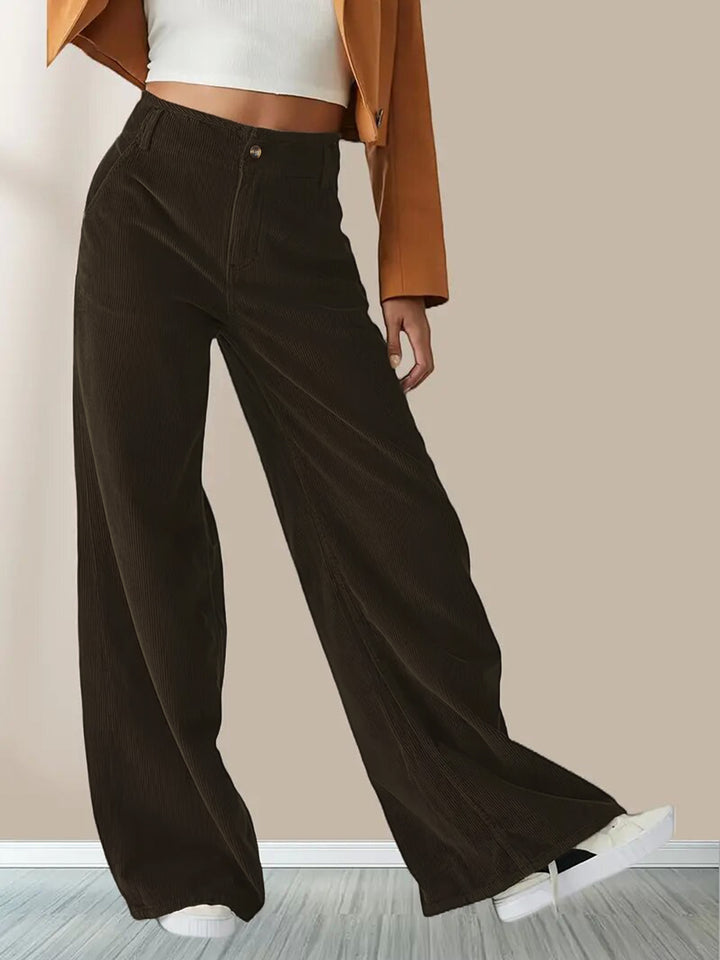 Damen Weite Cordhose Drune
