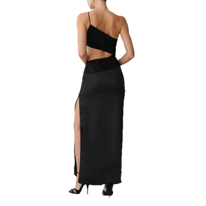 Damen Elegantes Maxikleid mit asymmetrischem Schnitt und raffiniertem Cut-Out Drune