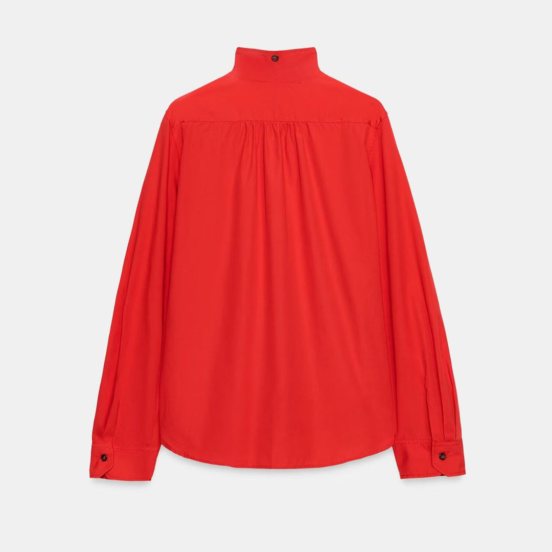Damen Overshirt mit Stehkragen und aufgesetzten Brusttaschen Drune