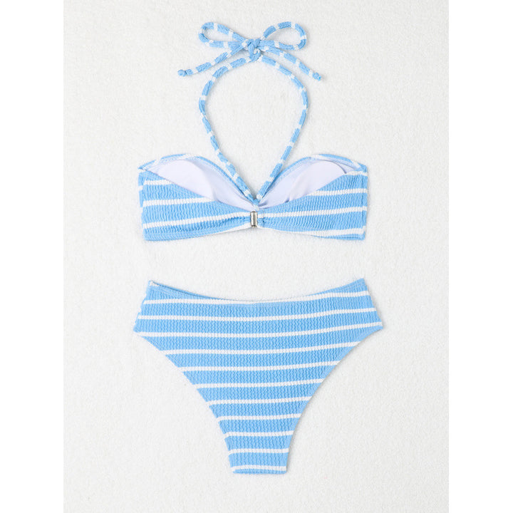 Damen Bandeau-Bikini mit verstellbarem Knoten und elastischem Material Drune