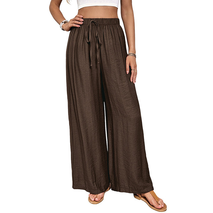 Damen Weite Sommerhose mit Kordelzug Drune