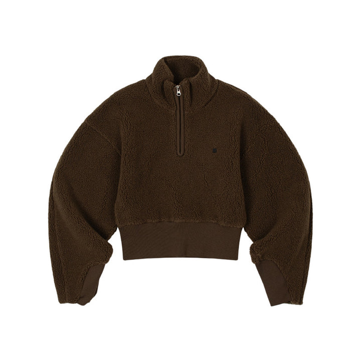Damen kuscheliger halbgeschlossener Pullover Drune