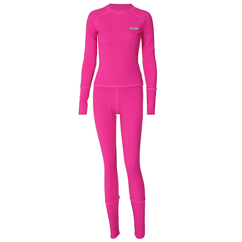 Damen Sportliches Funktions-Set mit langärmligem Oberteil und enganliegender Hose Drune