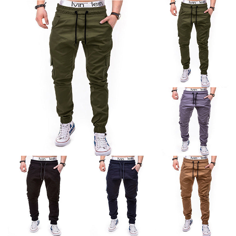 Herren cargo Jogginghose mit elastischem Bund und praktischen Seitentaschen Drune