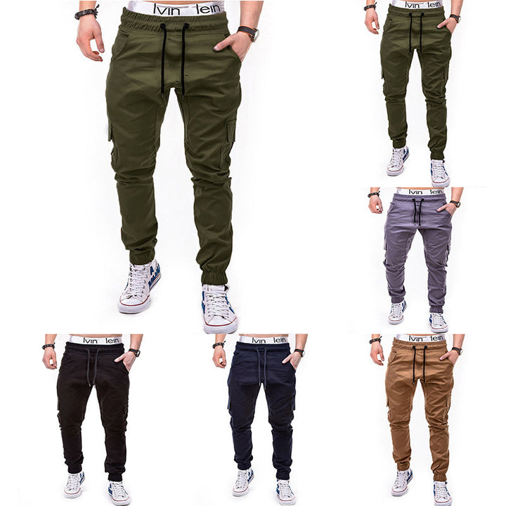 Herren cargo Jogginghose mit elastischem Bund und praktischen Seitentaschen Drune