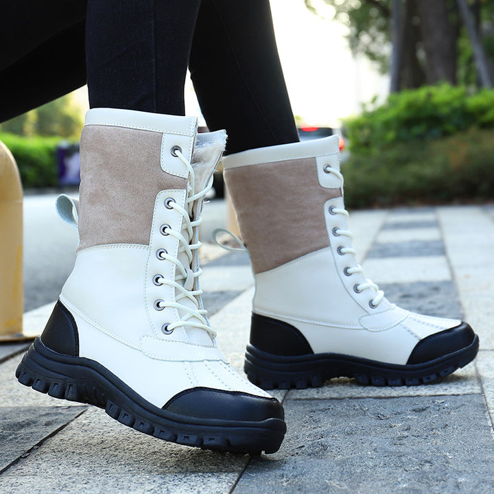 Damen Winterfestige Stiefel mit isolierendem Innenfutter und rutschfester Sohle Drune