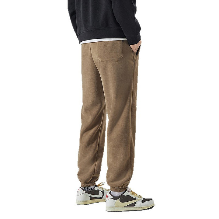 Herren Gefütterte Sweatpants mit Sherpa‑Innenfutter und elastischen Bündchen Drune