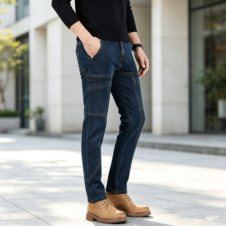 Herren Bequeme und stylische Workwear Denim Hose Drune