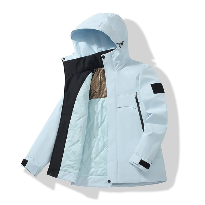 Unisex Isolierte Softshell-Parka mit abnehmbarer Kapuze und Thermofutter Drune