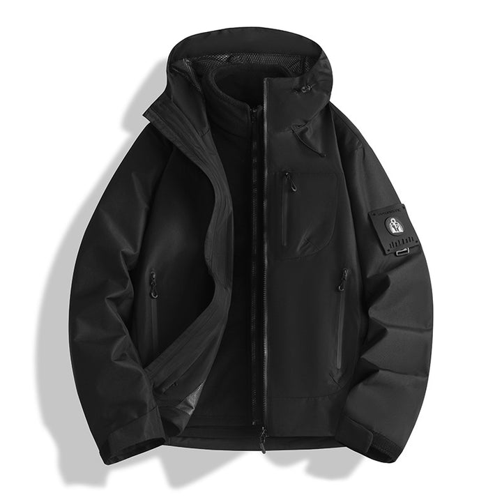 Herren Funktions-Softshelljacke mit abnehmbarem Fleece-Innenfutter Drune