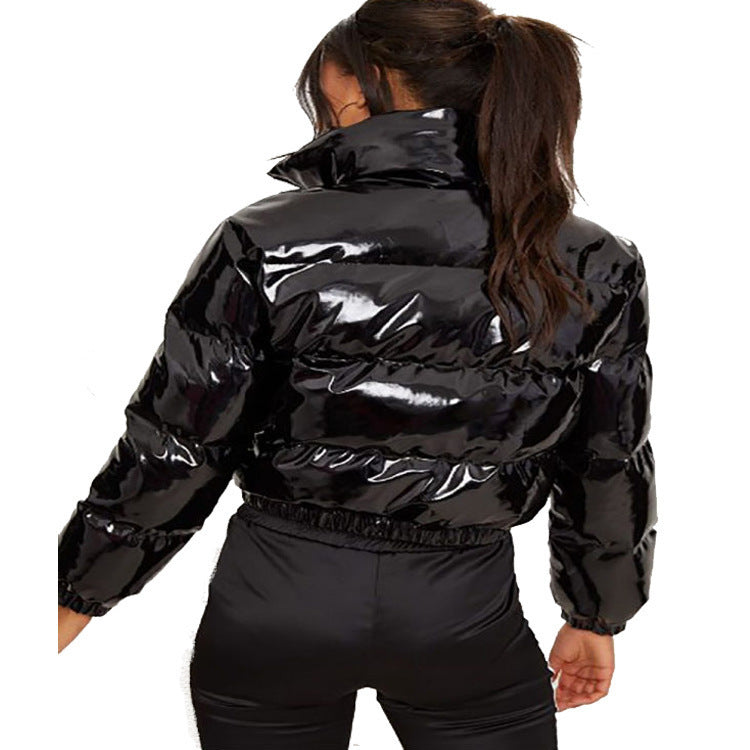Damen glänzende Steppjacke Drune