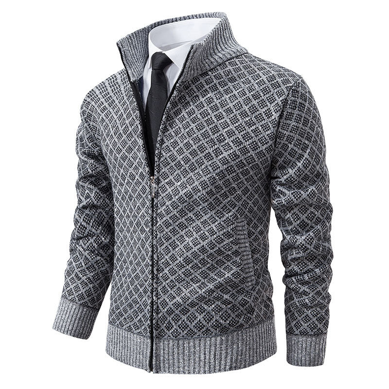 Herren modischer Strickblazer mit strukturiertem Muster Drune