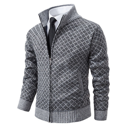 Herren modischer Strickblazer mit strukturiertem Muster Drune