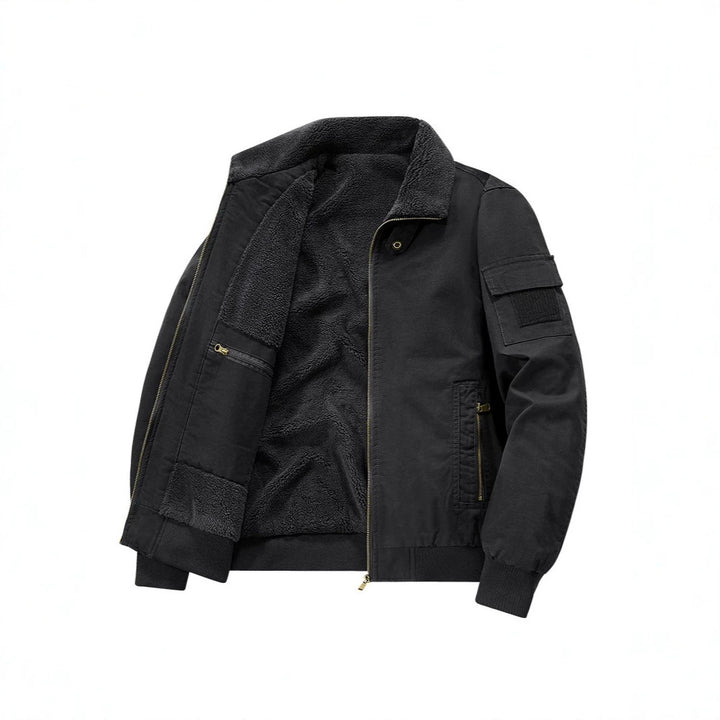 Herren Stylische Übergangsjacke mit Teddyfutter Drune