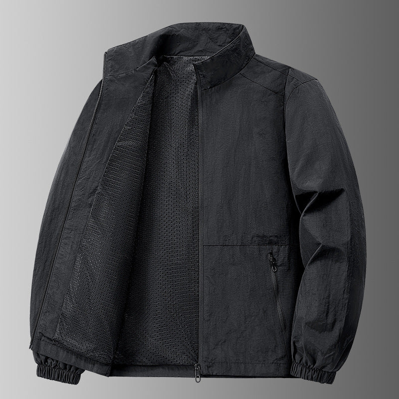 Herren Leichte Windjacke mit atmungsaktiver Mesh-Innenausstattung Drune