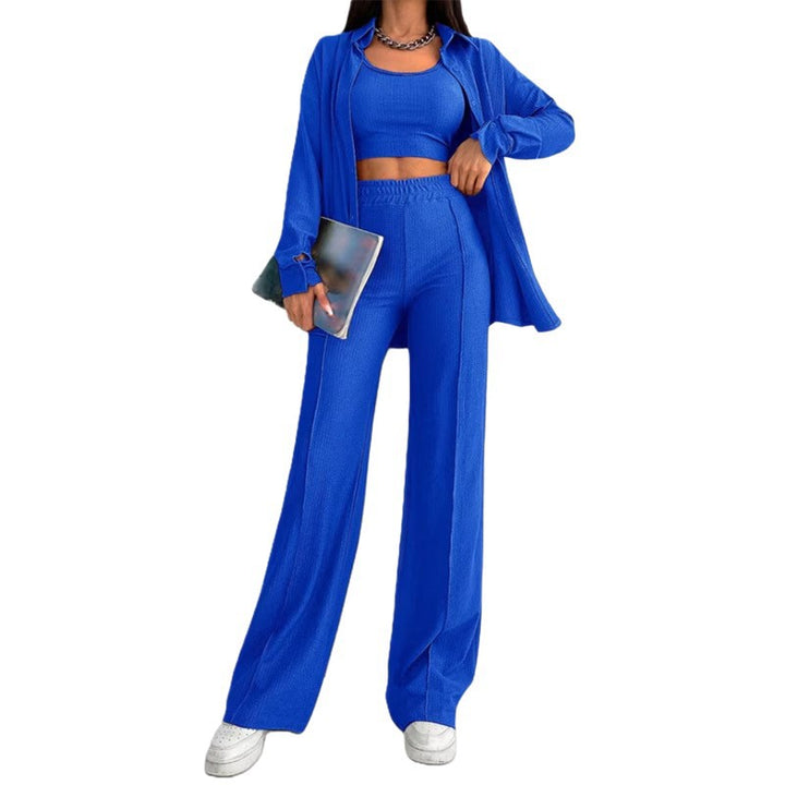 Damen Lässiges Zweiteiliges Set mit weitem Schnitt Drune
