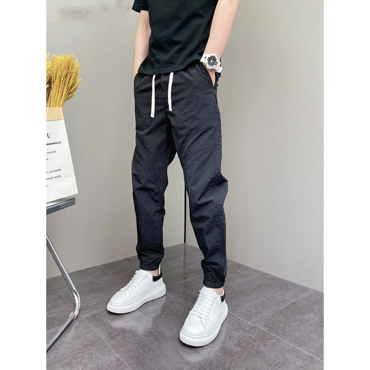 Herren Lässige Fitness-Hose mit elastischem Bund Drune