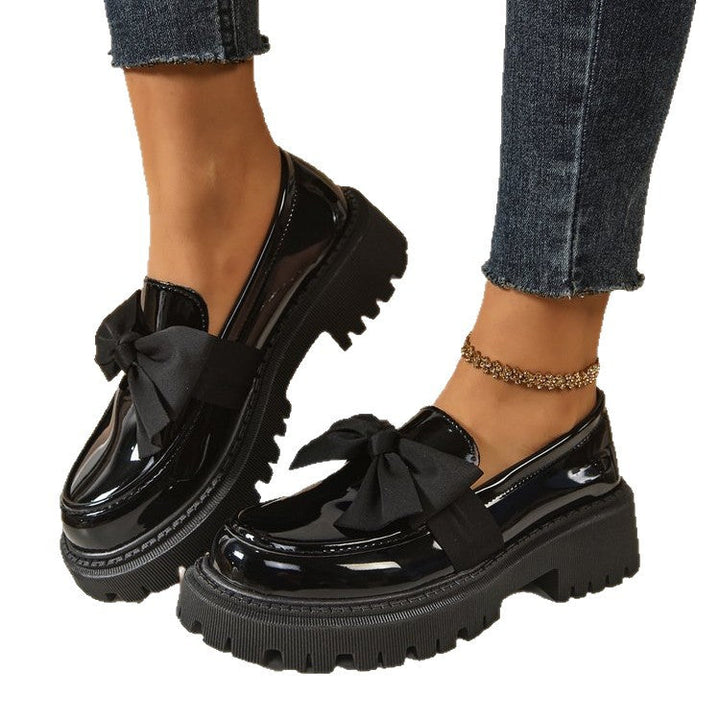 Damen Elegante Slipper mit dekorativer Schleifenverzierung und rutschfester Sohle Drune