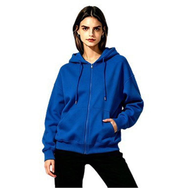 Damen Weicher Kapuzenpullover mit durchgehendem Reißverschluss Drune