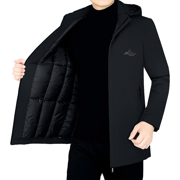 Herren Kapuzenparka mit gesteppter Thermofütterung und winddichter Außenhülle Drune
