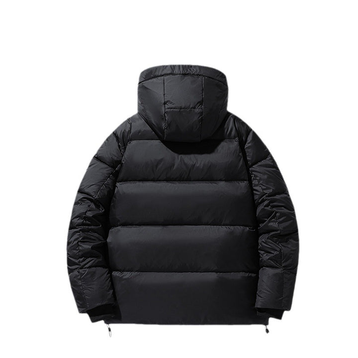 Herren Volumen-Steppjacke mit Kapuze, wasserabweisender Shell und Kordelzug Drune