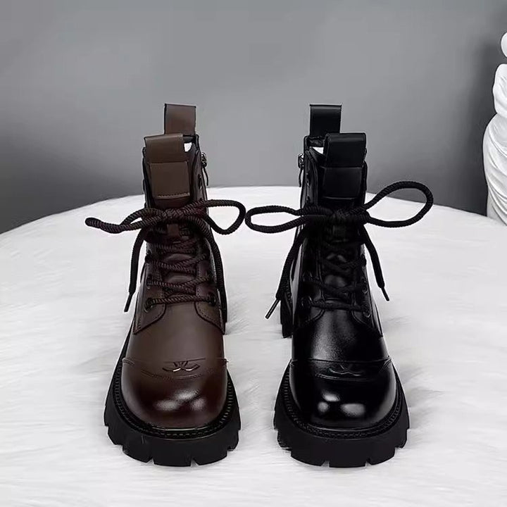 Damen Modische Ankle Boots mit Strapazierfähiger Sohle Drune