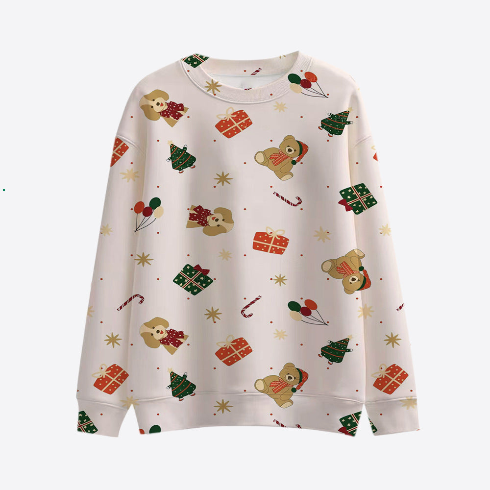 Damen Lustiger Sweatshirt mit einzigartigem Tiermotiv Drune