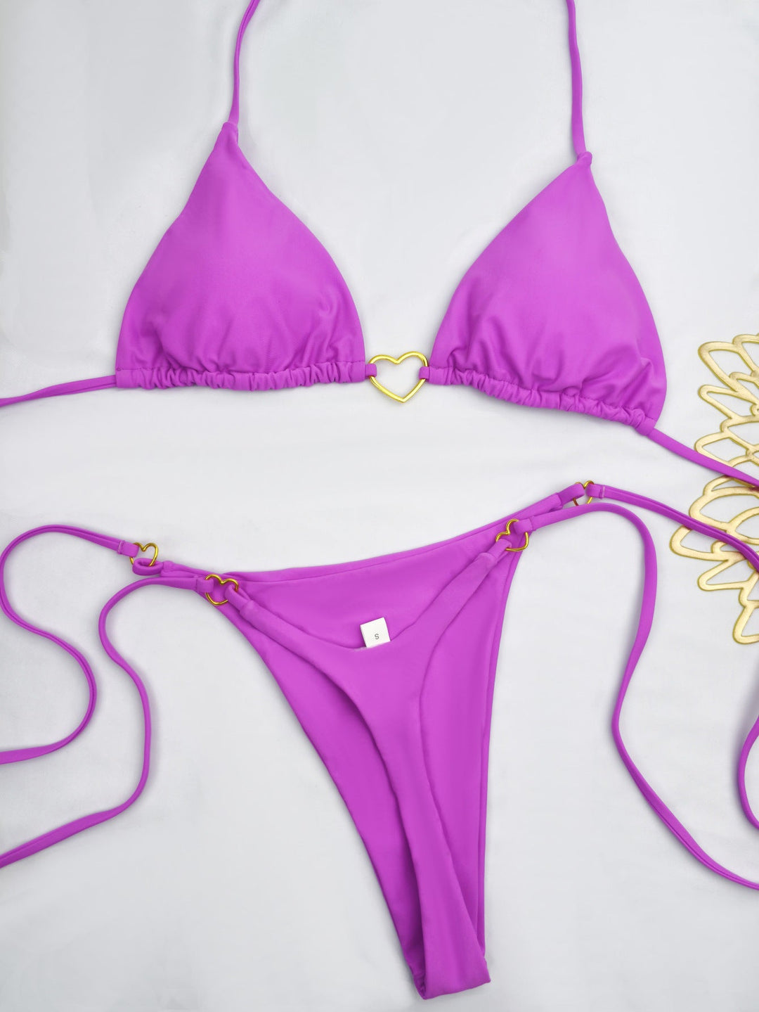 Damen Bikini-Set mit herzförmigem Detail und verstellbaren Trägern Drune