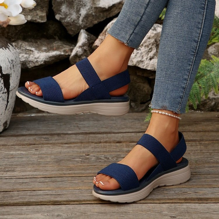 Damen Freizeit-Sandalen mit verstellbaren Riemen und rutschfester Sohle Drune