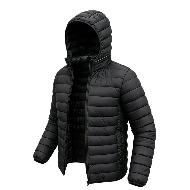 Herren Leichte Steppjacke mit Kapuze Drune