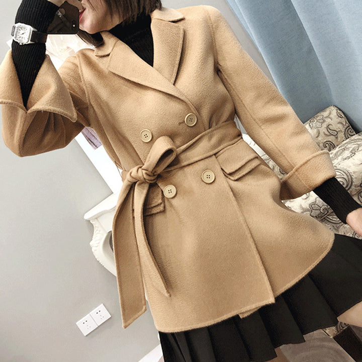 Damen zeitloser, doppelter Blazer mit Gürtel Drune