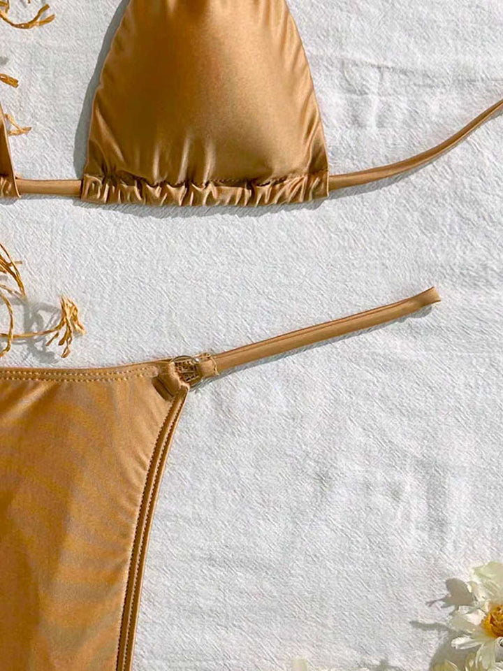 Damen Triangel-Bikini mit schicker Fransenverzierung Drune