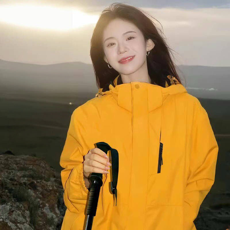 Damen Taillierte Softshelljacke mit Kapuze und Fleecefutter Drune