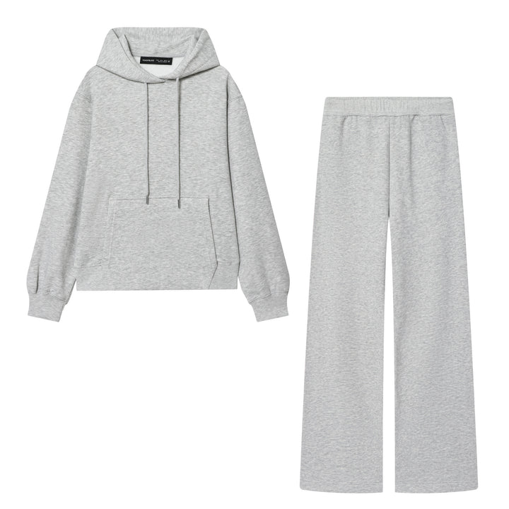 Damen nan Lounge‑Set mit Oversize Hoodie und weitem Sweatpant‑Hose Drune