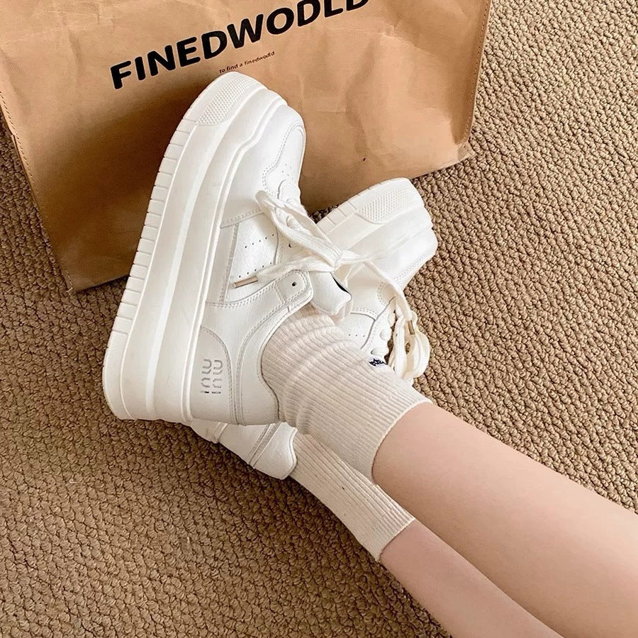 Damen Plattform Sneakers Drune