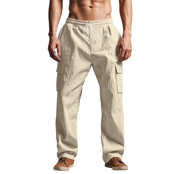 Herren Cargo-Hose mit elastischem Bund und seitlichen Taschen Drune