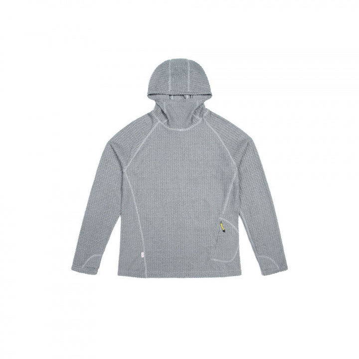 Unisex Texturierter Kapuzenpullover im Boxy‑Cut aus Waffelstrick mit Raglanärmeln und aufgesetzter Tasche Drune
