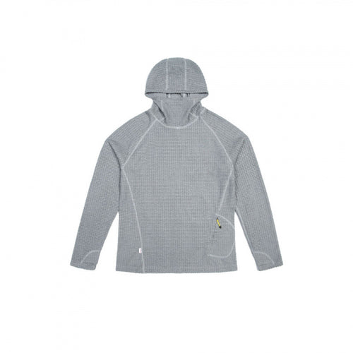 Unisex Texturierter Kapuzenpullover im Boxy‑Cut aus Waffelstrick mit Raglanärmeln und aufgesetzter Tasche Drune